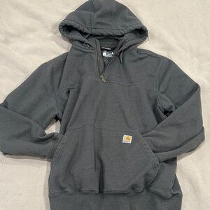 Carhartt Men's Charcoal Zip-Up Hoodie L